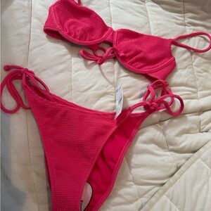 Hot pink pac sun bikini